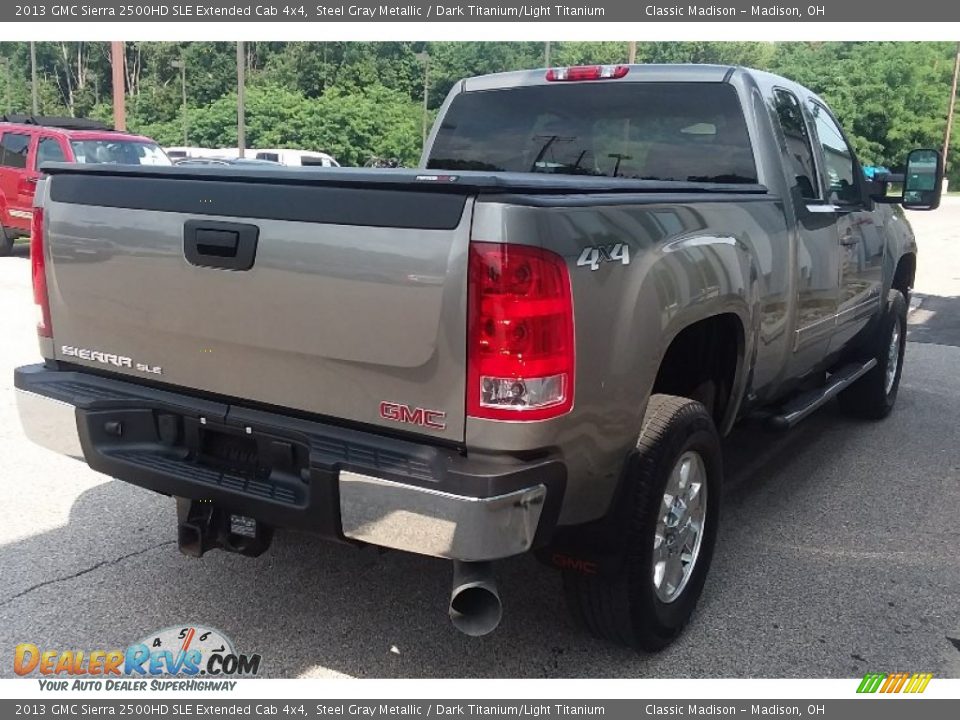 2013 GMC Sierra 2500HD SLE Extended Cab 4x4 Steel Gray Metallic / Dark Titanium/Light Titanium Photo #3
