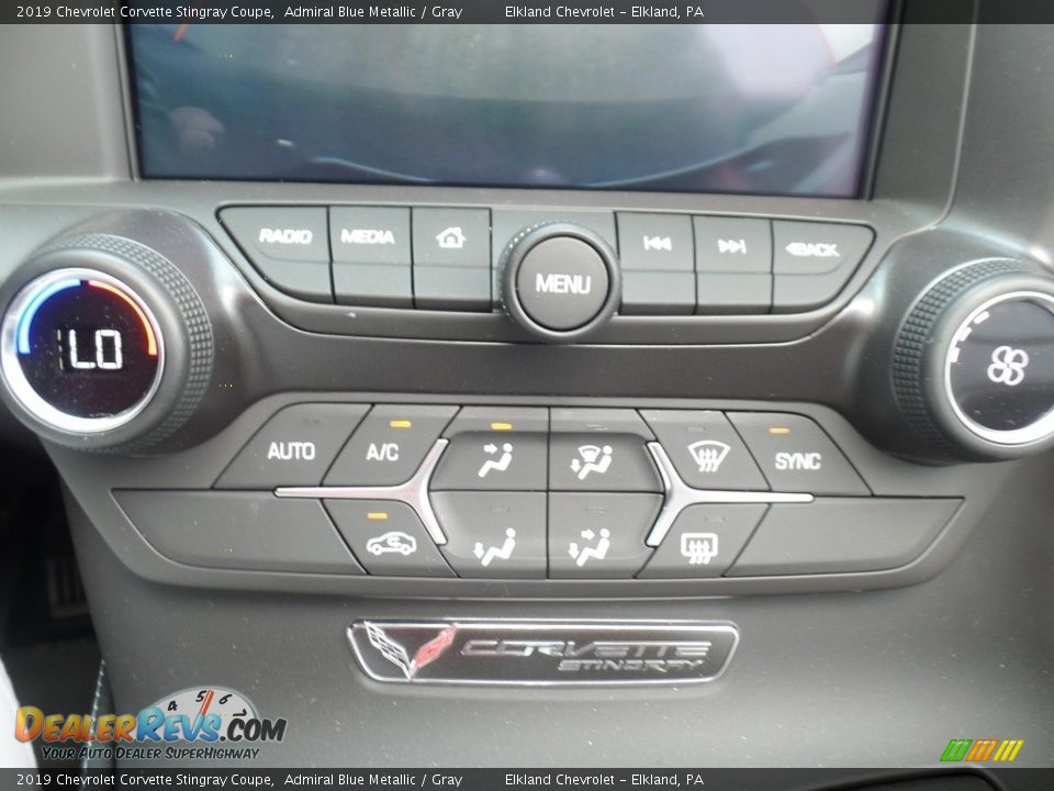 2019 Chevrolet Corvette Stingray Coupe Admiral Blue Metallic / Gray Photo #31