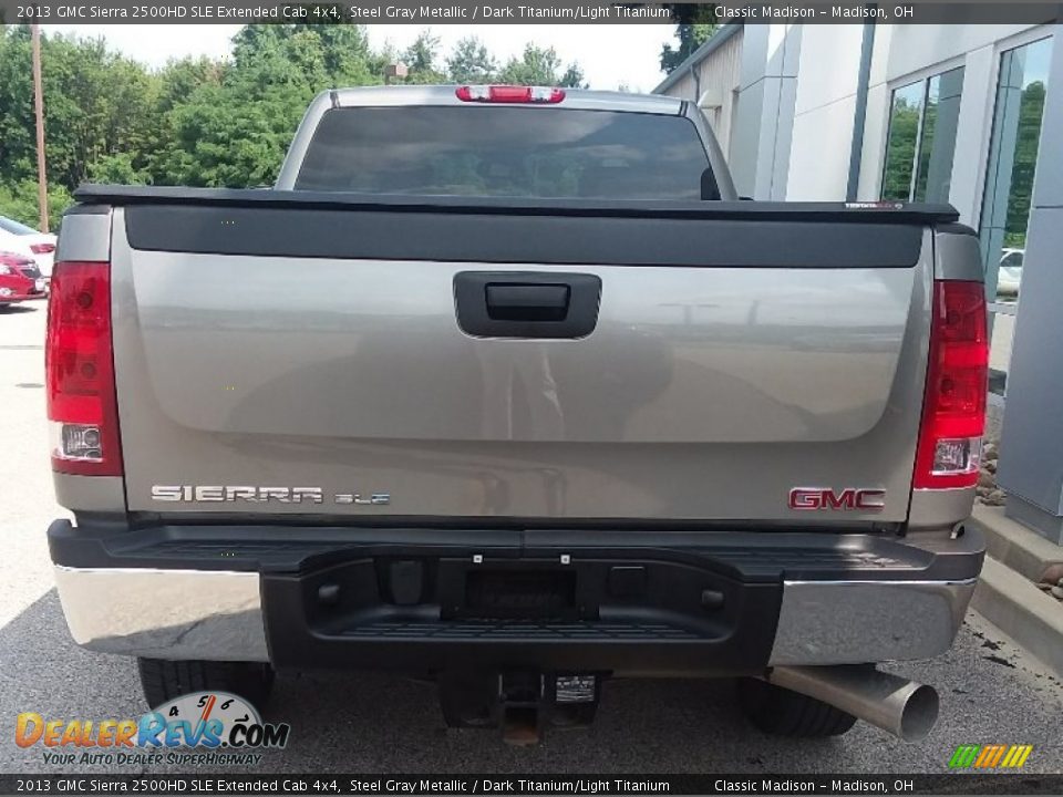2013 GMC Sierra 2500HD SLE Extended Cab 4x4 Steel Gray Metallic / Dark Titanium/Light Titanium Photo #4