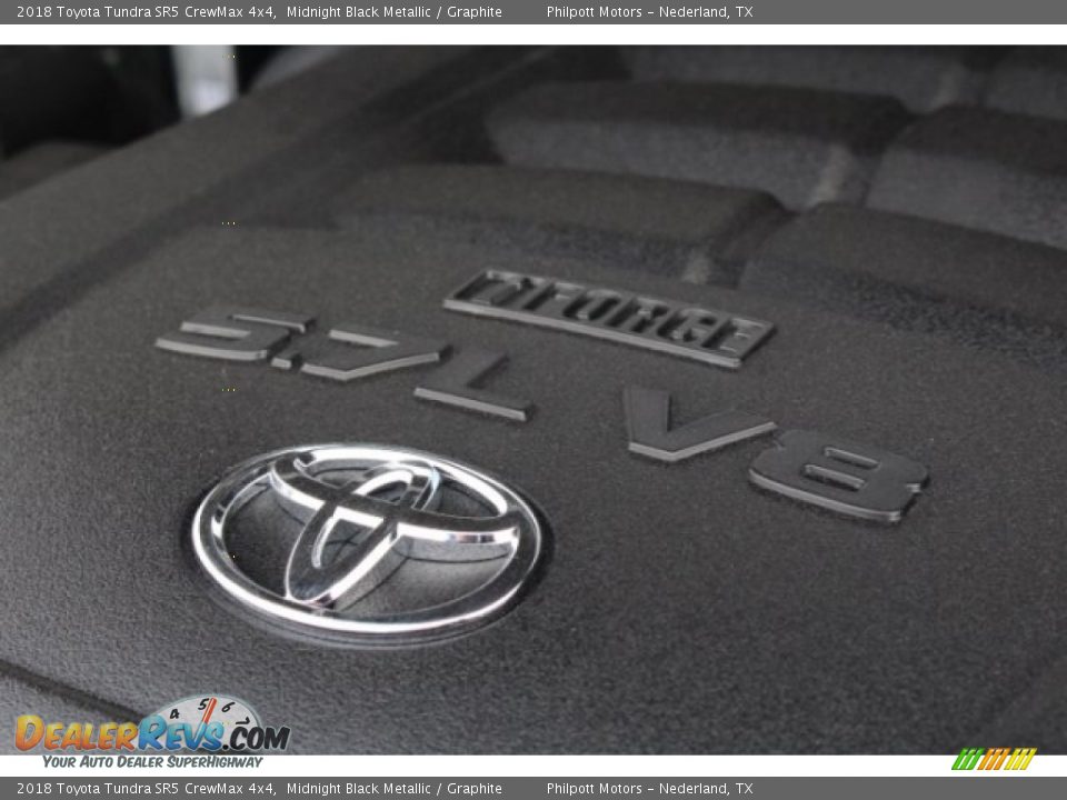 2018 Toyota Tundra SR5 CrewMax 4x4 Midnight Black Metallic / Graphite Photo #34