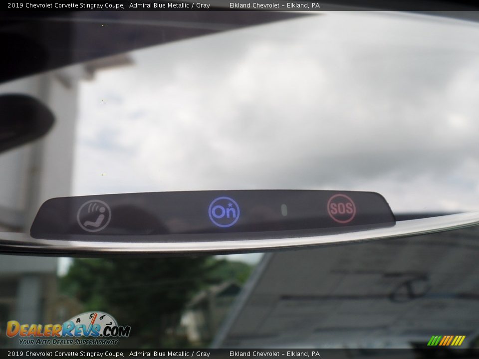 2019 Chevrolet Corvette Stingray Coupe Admiral Blue Metallic / Gray Photo #34