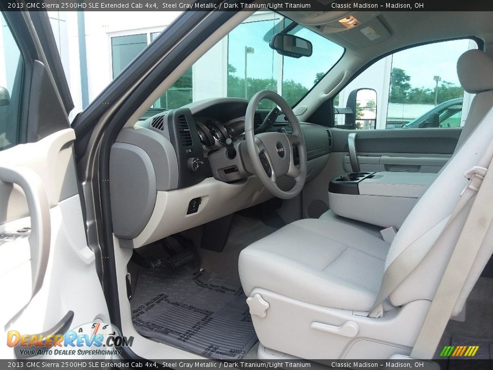 2013 GMC Sierra 2500HD SLE Extended Cab 4x4 Steel Gray Metallic / Dark Titanium/Light Titanium Photo #7