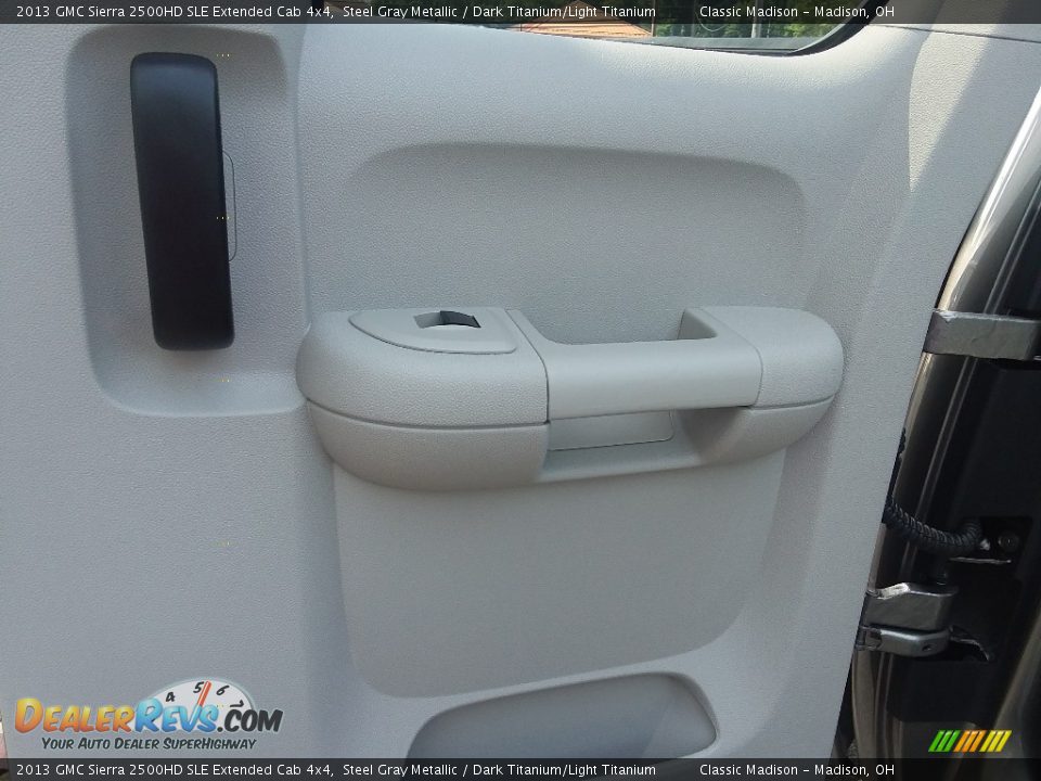 2013 GMC Sierra 2500HD SLE Extended Cab 4x4 Steel Gray Metallic / Dark Titanium/Light Titanium Photo #11