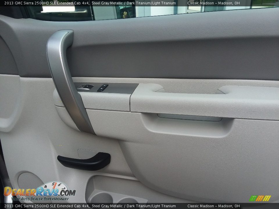 2013 GMC Sierra 2500HD SLE Extended Cab 4x4 Steel Gray Metallic / Dark Titanium/Light Titanium Photo #13