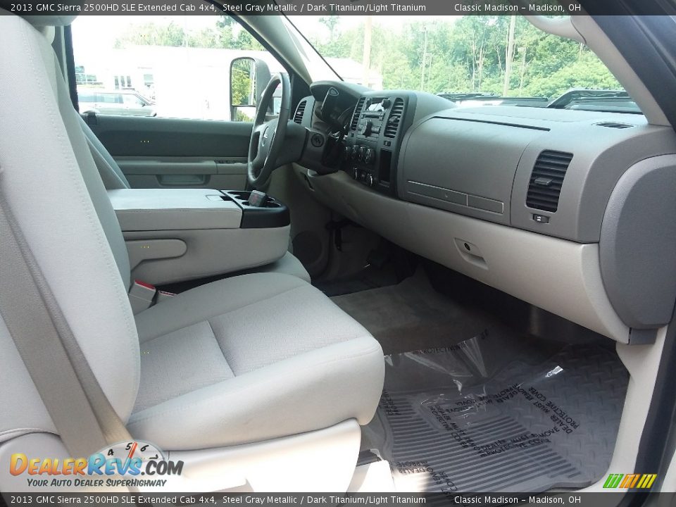 2013 GMC Sierra 2500HD SLE Extended Cab 4x4 Steel Gray Metallic / Dark Titanium/Light Titanium Photo #14