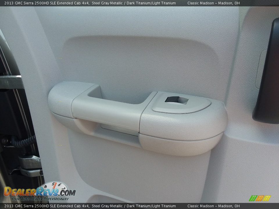 2013 GMC Sierra 2500HD SLE Extended Cab 4x4 Steel Gray Metallic / Dark Titanium/Light Titanium Photo #15