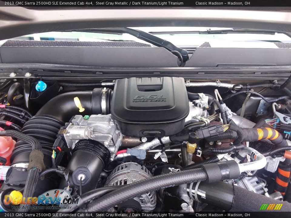 2013 GMC Sierra 2500HD SLE Extended Cab 4x4 Steel Gray Metallic / Dark Titanium/Light Titanium Photo #21