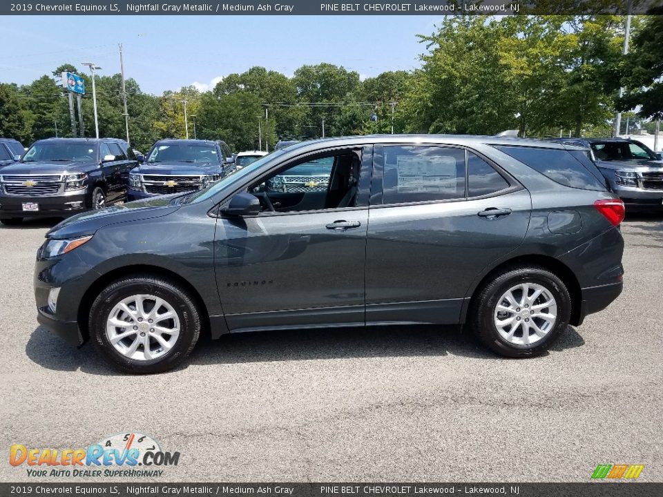 2019 Chevrolet Equinox LS Nightfall Gray Metallic / Medium Ash Gray Photo #3
