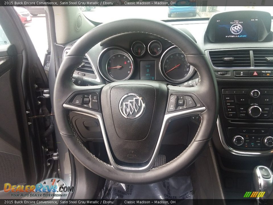 2015 Buick Encore Convenience Satin Steel Gray Metallic / Ebony Photo #9