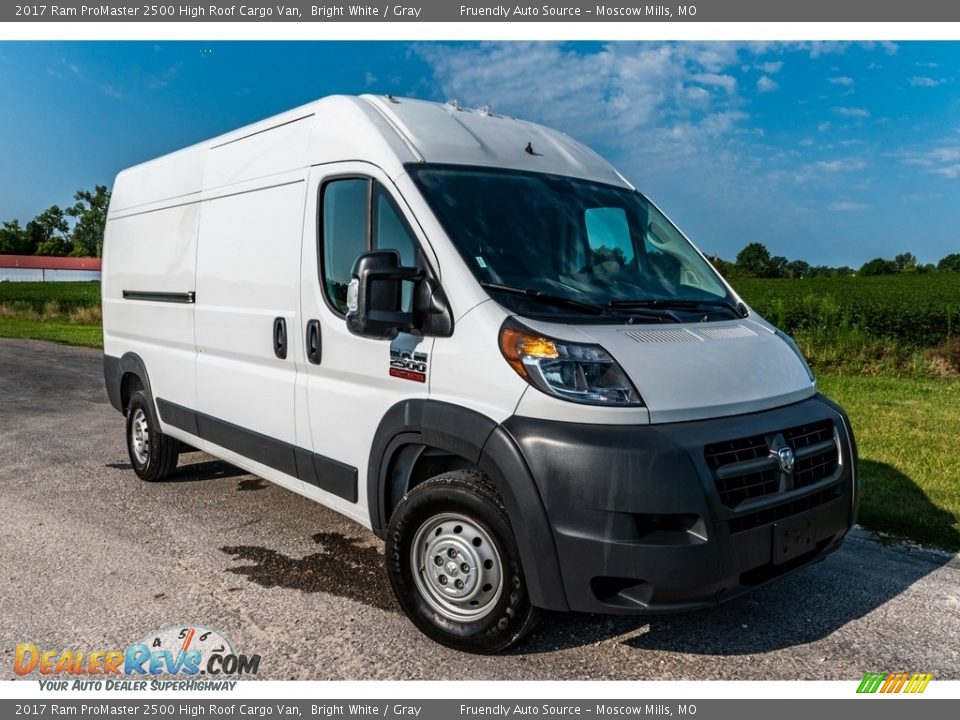 2017 Ram ProMaster 2500 High Roof Cargo Van Bright White / Gray Photo #1