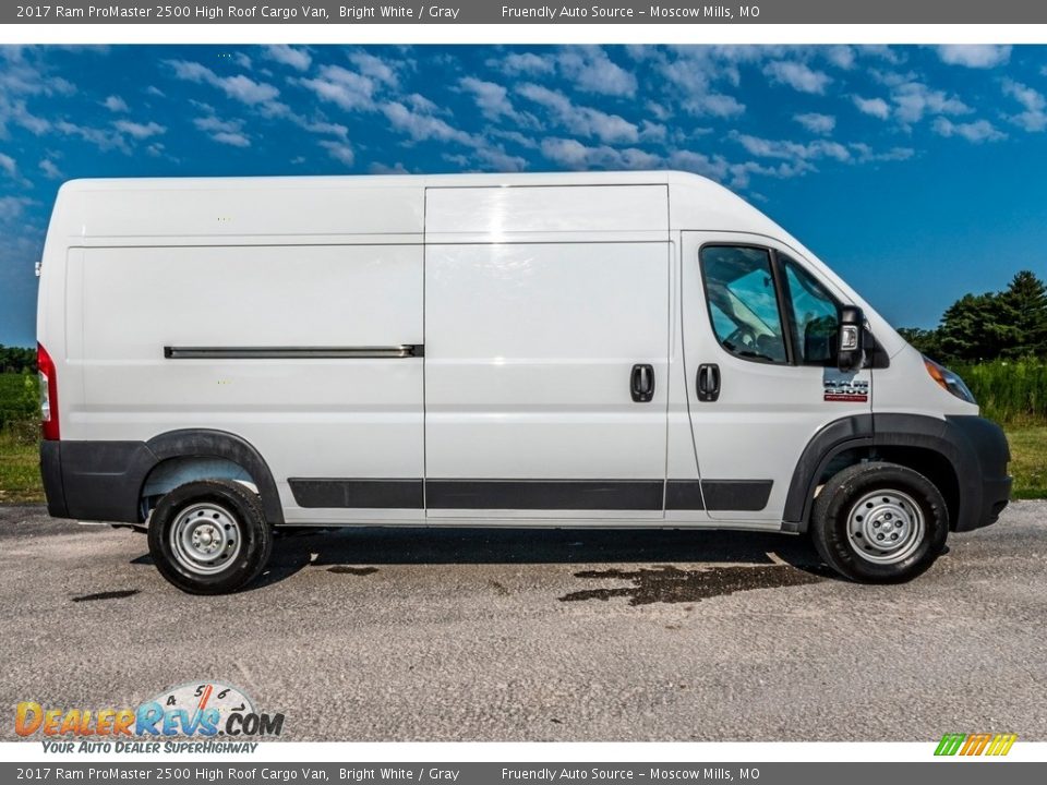2017 Ram ProMaster 2500 High Roof Cargo Van Bright White / Gray Photo #3