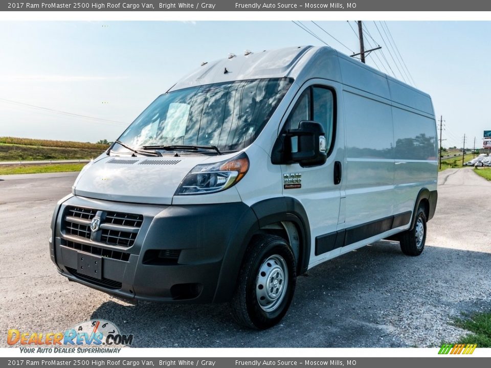 2017 Ram ProMaster 2500 High Roof Cargo Van Bright White / Gray Photo #8