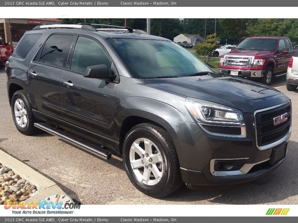 2013 GMC Acadia SLE AWD Cyber Gray Metallic / Ebony Photo #3