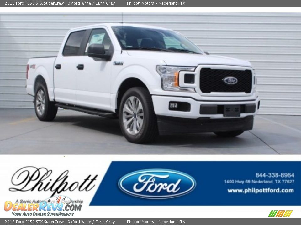 2018 Ford F150 STX SuperCrew Oxford White / Earth Gray Photo #1