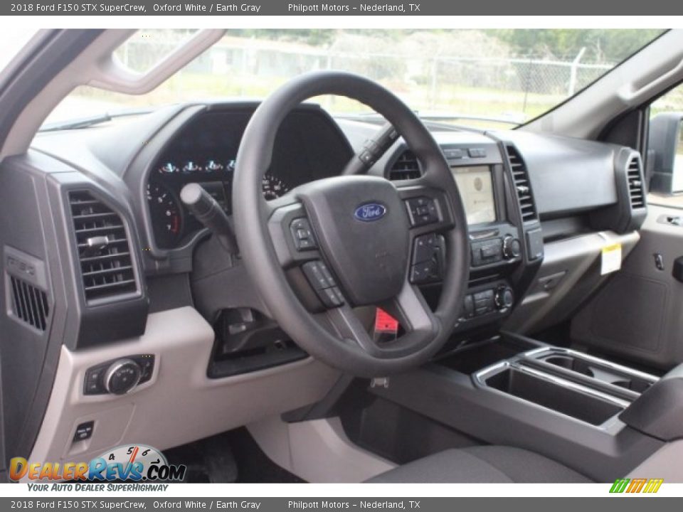 2018 Ford F150 STX SuperCrew Oxford White / Earth Gray Photo #14
