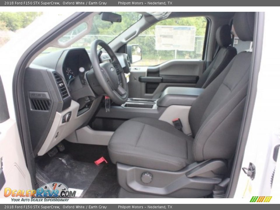 2018 Ford F150 STX SuperCrew Oxford White / Earth Gray Photo #15