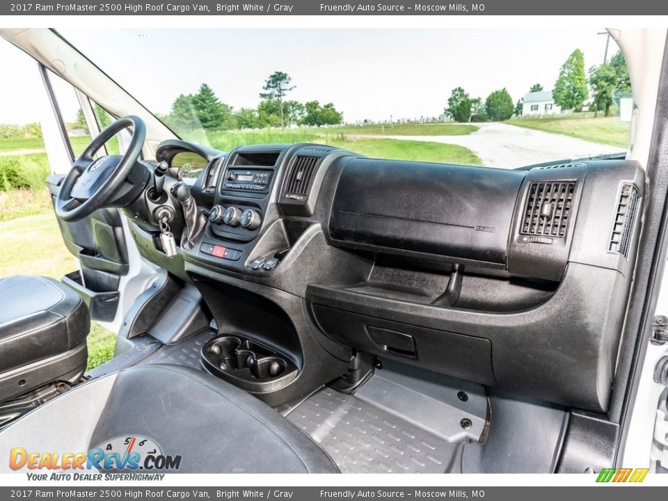 2017 Ram ProMaster 2500 High Roof Cargo Van Bright White / Gray Photo #24