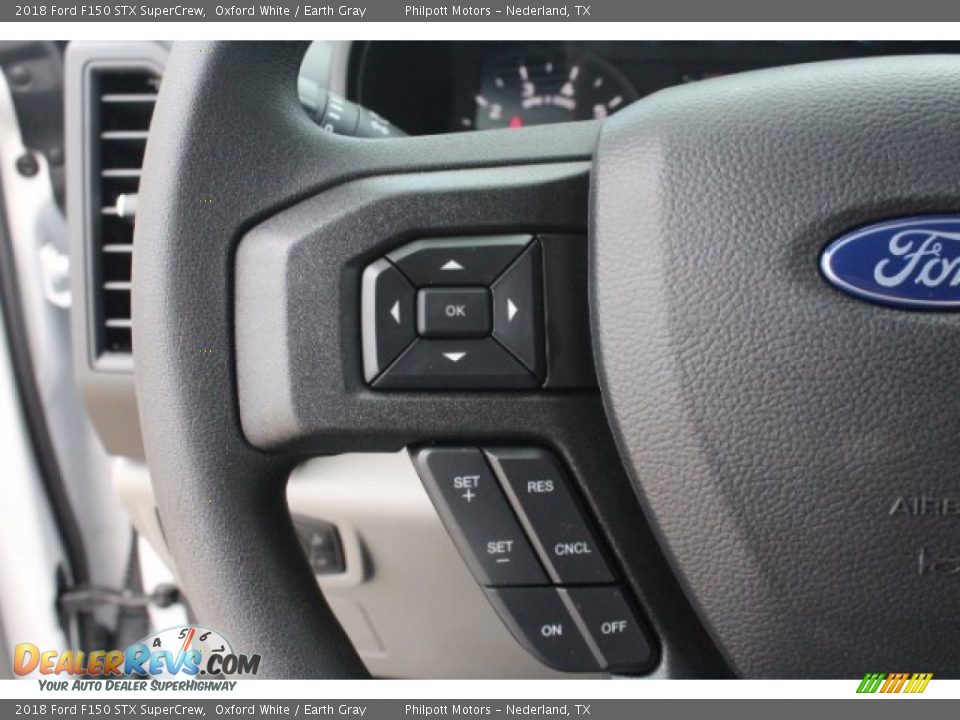 2018 Ford F150 STX SuperCrew Oxford White / Earth Gray Photo #18