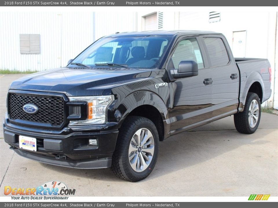 2018 Ford F150 STX SuperCrew 4x4 Shadow Black / Earth Gray Photo #3
