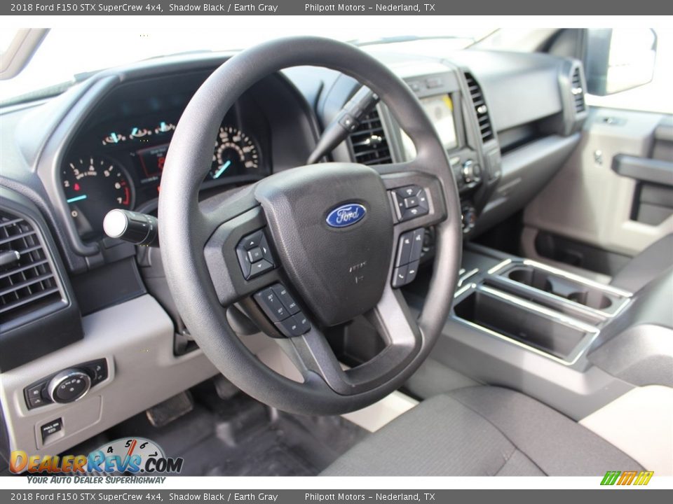 2018 Ford F150 STX SuperCrew 4x4 Shadow Black / Earth Gray Photo #14