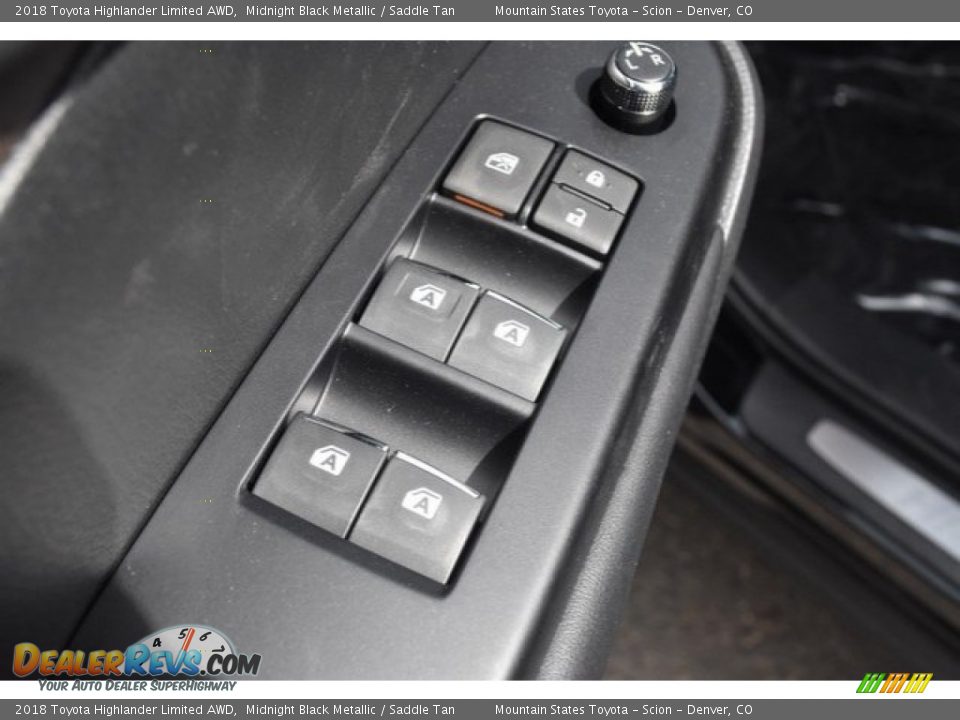 2018 Toyota Highlander Limited AWD Midnight Black Metallic / Saddle Tan Photo #27
