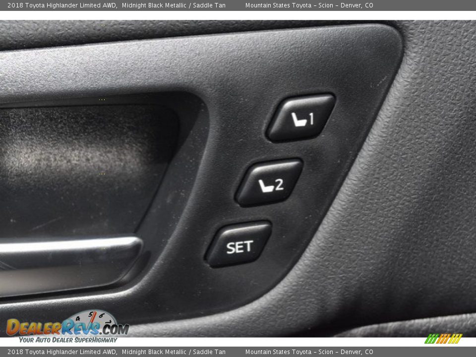 2018 Toyota Highlander Limited AWD Midnight Black Metallic / Saddle Tan Photo #28