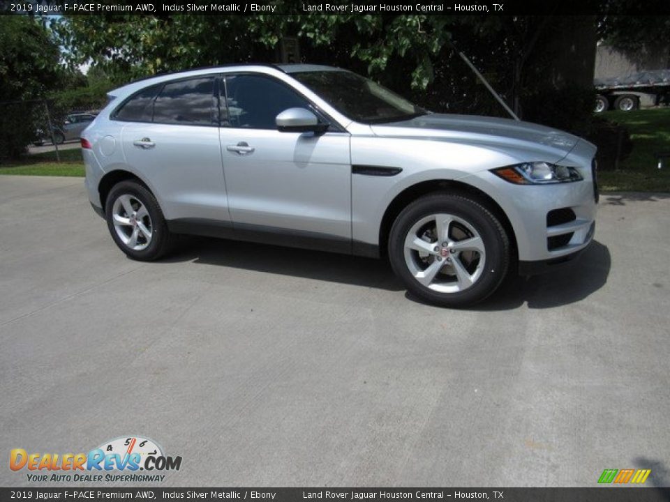 2019 Jaguar F-PACE Premium AWD Indus Silver Metallic / Ebony Photo #1