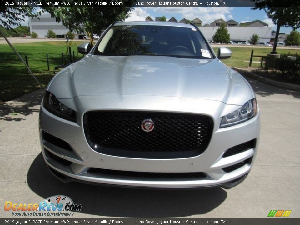 2019 Jaguar F-PACE Premium AWD Indus Silver Metallic / Ebony Photo #9