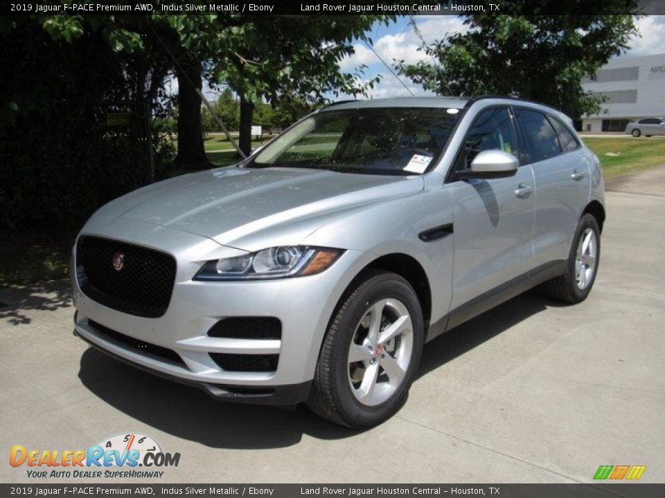 2019 Jaguar F-PACE Premium AWD Indus Silver Metallic / Ebony Photo #10