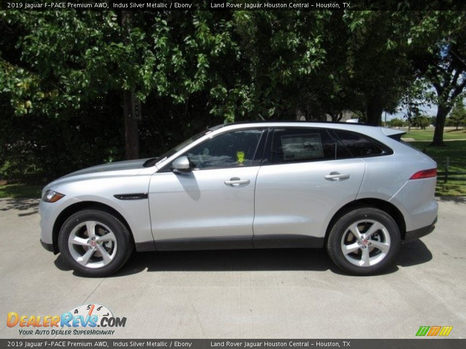 2019 Jaguar F-PACE Premium AWD Indus Silver Metallic / Ebony Photo #11