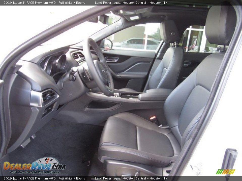 Ebony Interior - 2019 Jaguar F-PACE Premium AWD Photo #3