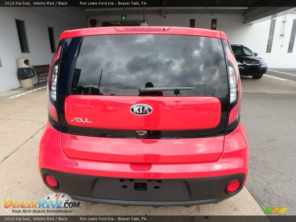2019 Kia Soul Inferno Red / Black Photo #3