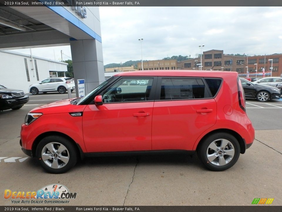 2019 Kia Soul Inferno Red / Black Photo #6