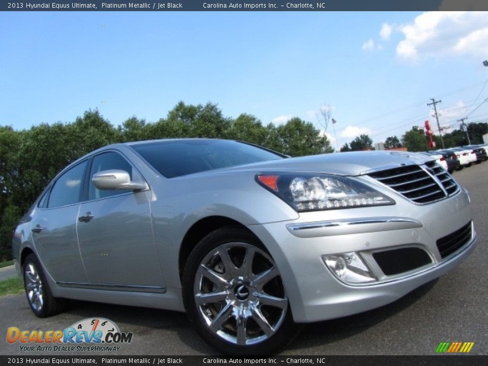 2013 Hyundai Equus Ultimate Platinum Metallic / Jet Black Photo #2