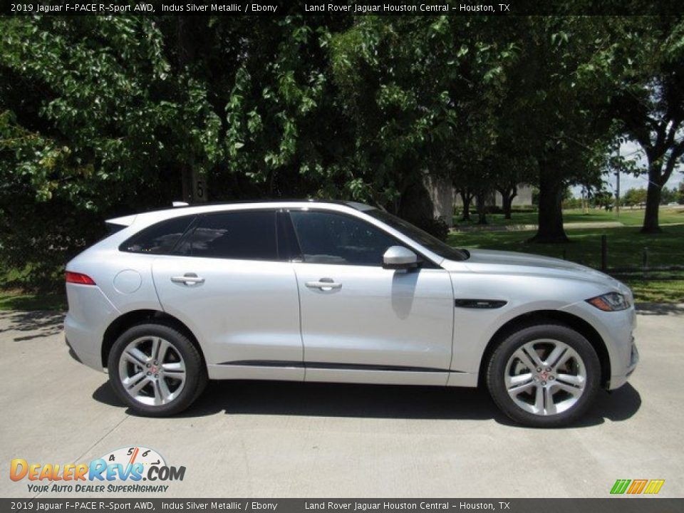 2019 Jaguar F-PACE R-Sport AWD Indus Silver Metallic / Ebony Photo #6