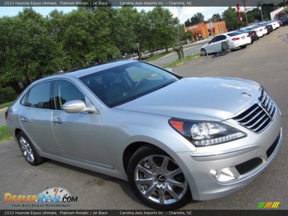 2013 Hyundai Equus Ultimate Platinum Metallic / Jet Black Photo #3