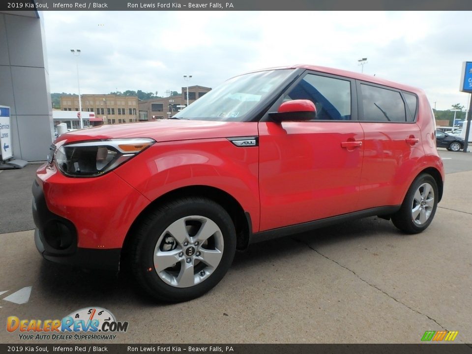 2019 Kia Soul Inferno Red / Black Photo #7