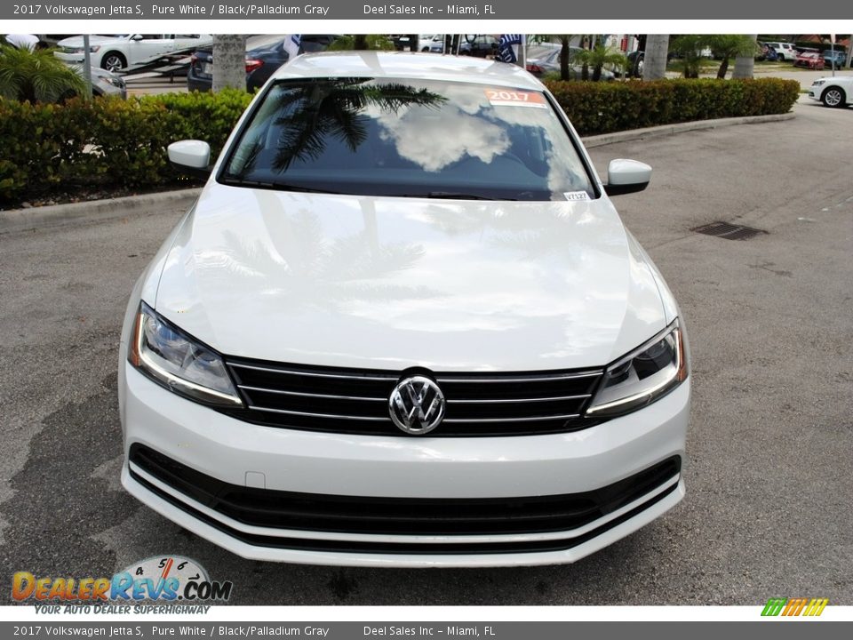 2017 Volkswagen Jetta S Pure White / Black/Palladium Gray Photo #3