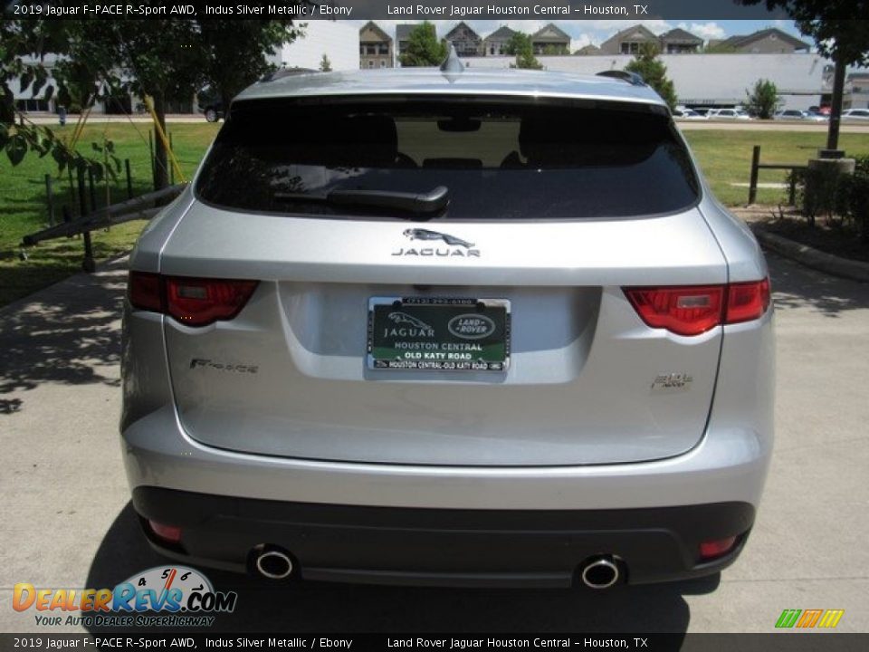 2019 Jaguar F-PACE R-Sport AWD Indus Silver Metallic / Ebony Photo #8