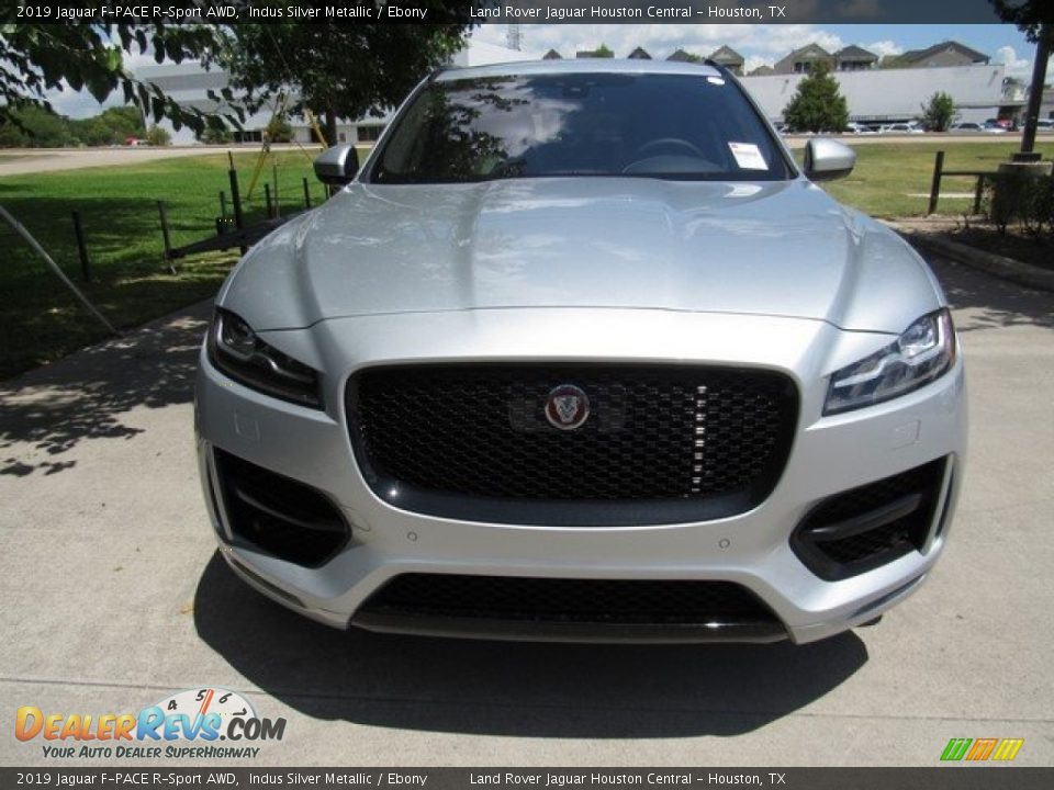 2019 Jaguar F-PACE R-Sport AWD Indus Silver Metallic / Ebony Photo #9