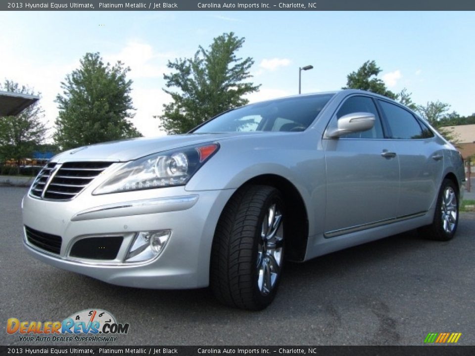 2013 Hyundai Equus Ultimate Platinum Metallic / Jet Black Photo #6
