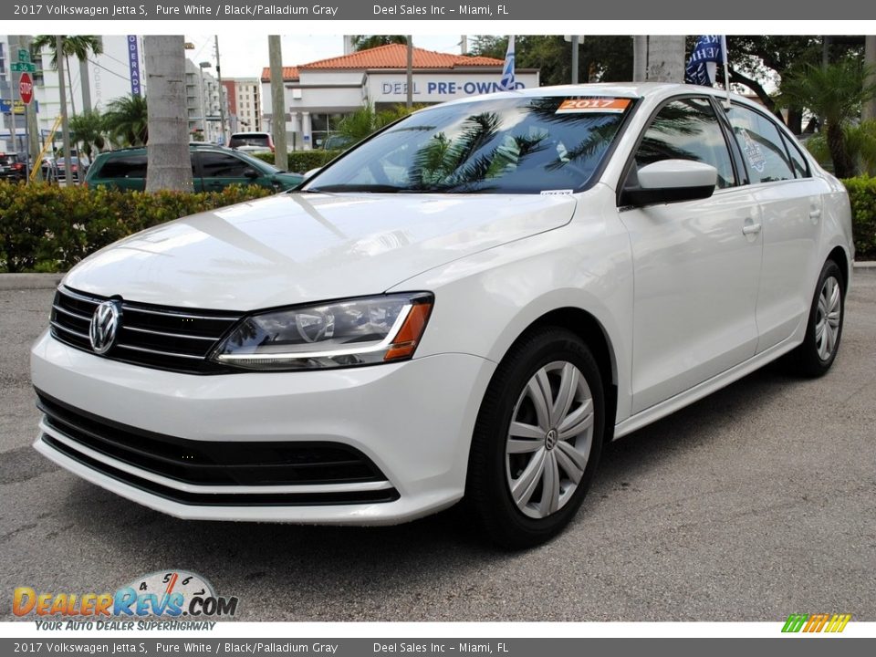 2017 Volkswagen Jetta S Pure White / Black/Palladium Gray Photo #5