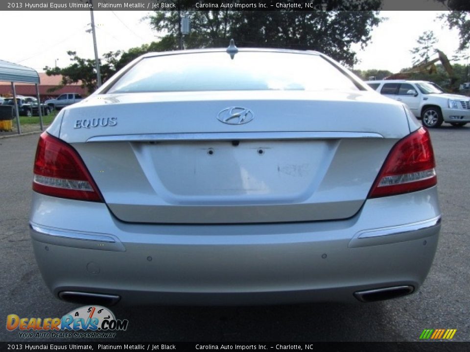 2013 Hyundai Equus Ultimate Platinum Metallic / Jet Black Photo #9