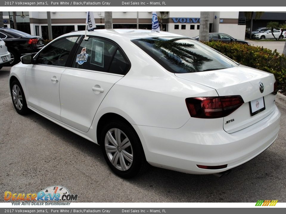 2017 Volkswagen Jetta S Pure White / Black/Palladium Gray Photo #6