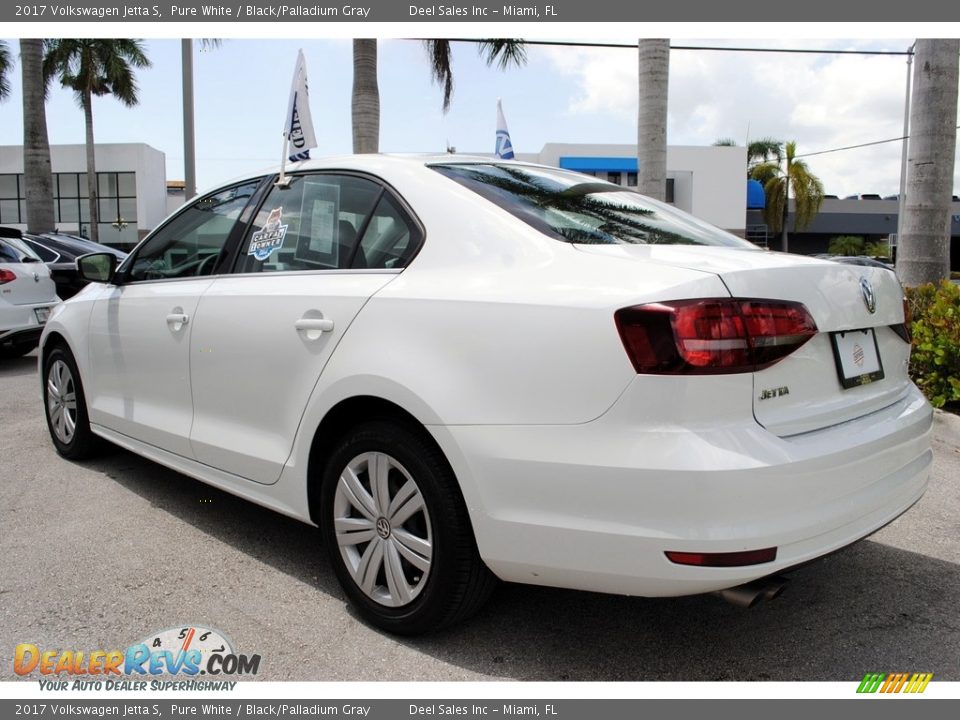 2017 Volkswagen Jetta S Pure White / Black/Palladium Gray Photo #7