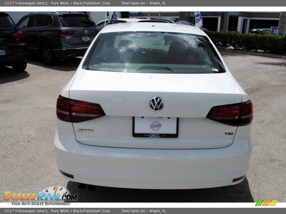 2017 Volkswagen Jetta S Pure White / Black/Palladium Gray Photo #8