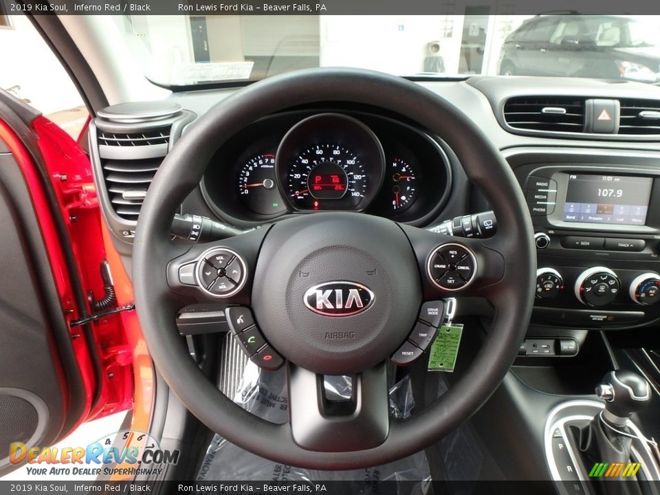 2019 Kia Soul Inferno Red / Black Photo #16