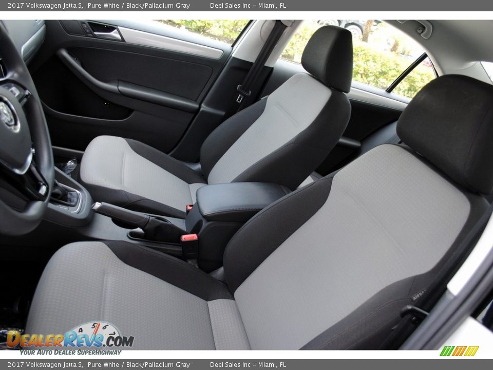 2017 Volkswagen Jetta S Pure White / Black/Palladium Gray Photo #14