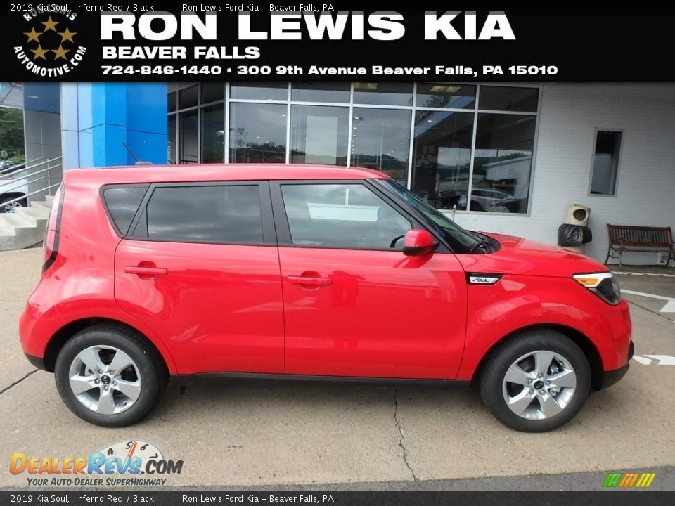 2019 Kia Soul Inferno Red / Black Photo #1