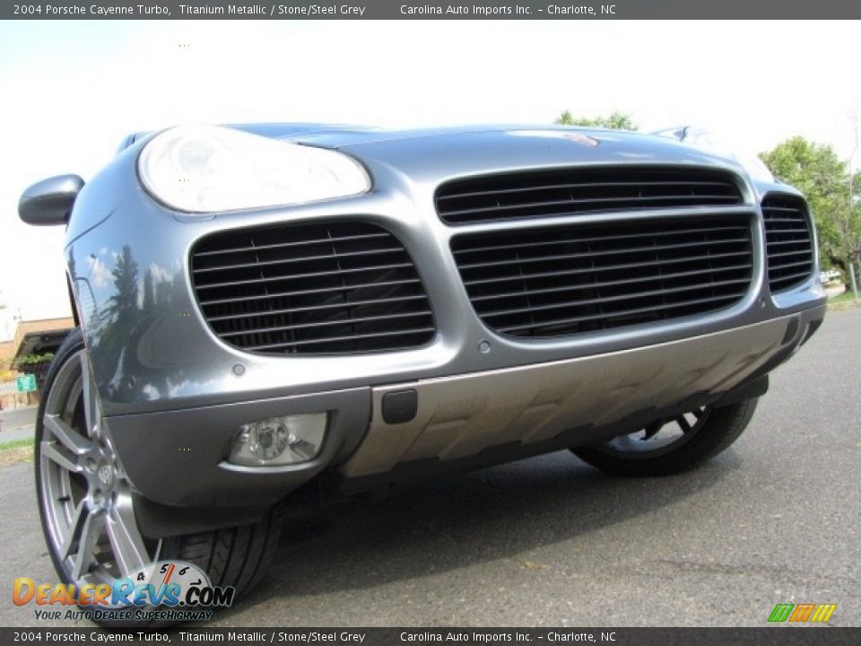 2004 Porsche Cayenne Turbo Titanium Metallic / Stone/Steel Grey Photo #1